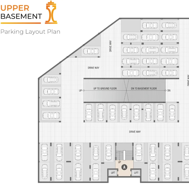 UPPER BASEMENT - Parking Layout Plan